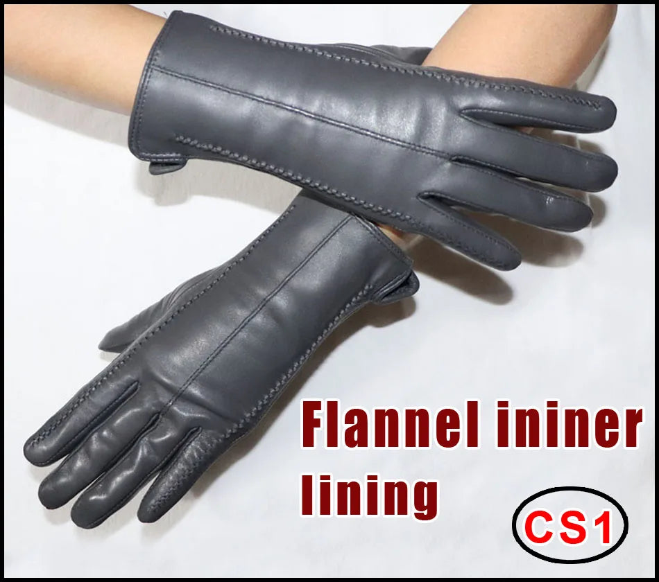 Touch Screen Leather Gloves