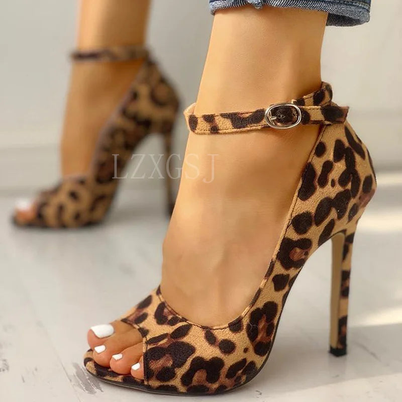 Leopard Print Sandals