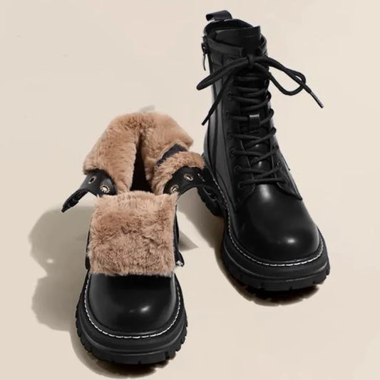 Fur Ankle Boots for Winter