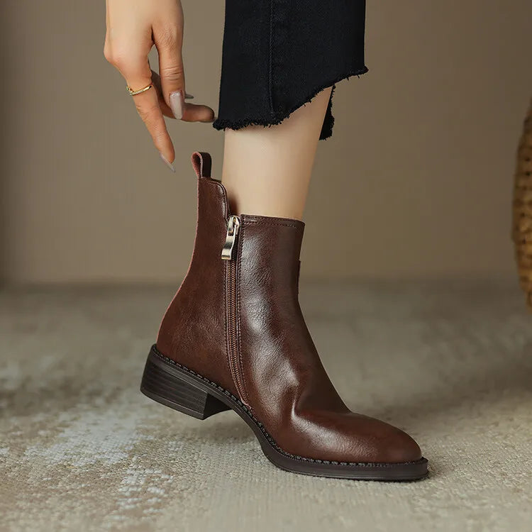 Autumn/Winter Women Boots Belt Buckle Shoes