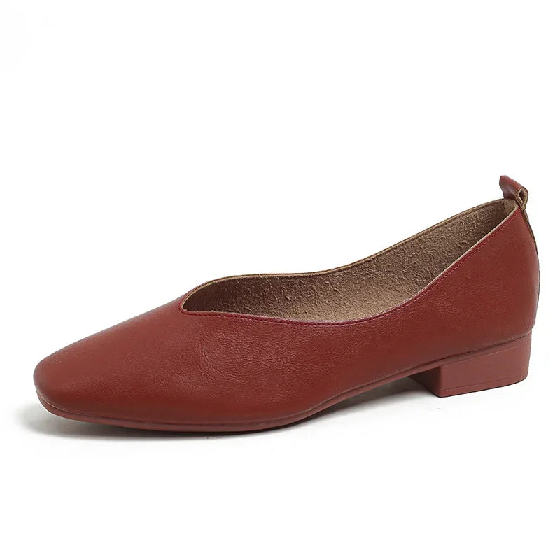 Genuine Leather Ballet Flats