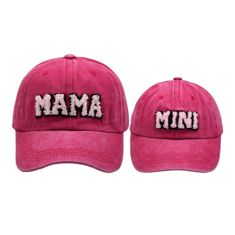 Mama Mini Women Children Kids Cap Sets