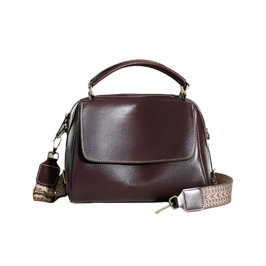 Genuine Cow Leather Crossbody Handbag