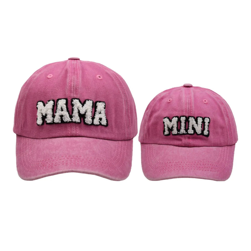 Mama Mini Women Children Kids Cap Sets