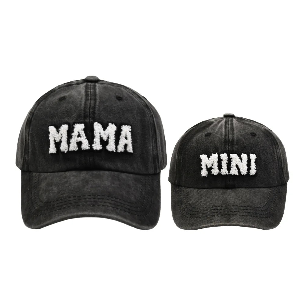 Mama Mini Women Children Kids Cap Sets