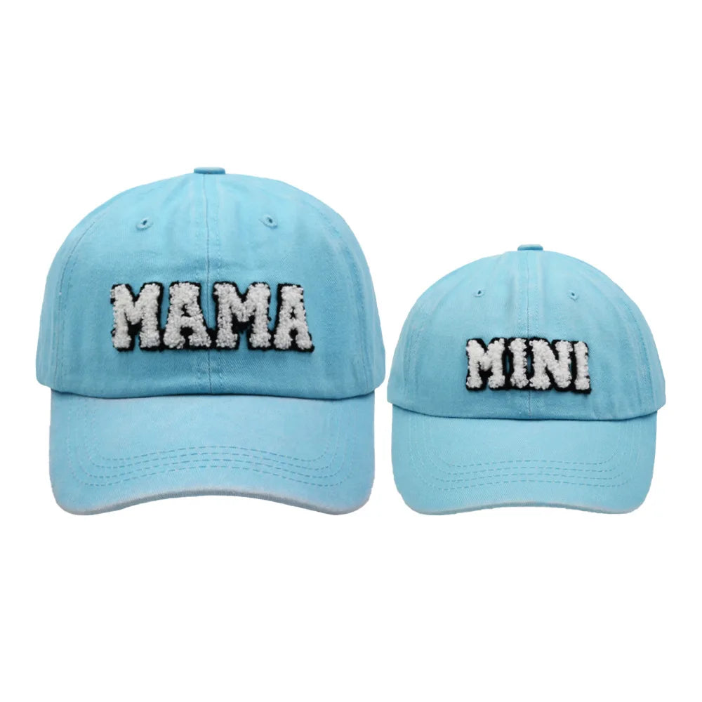 Mama Mini Women Children Kids Cap Sets