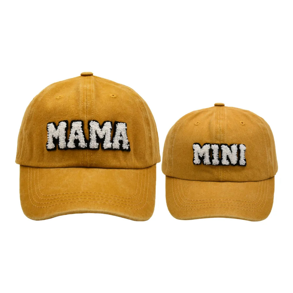 Mama Mini Women Children Kids Cap Sets