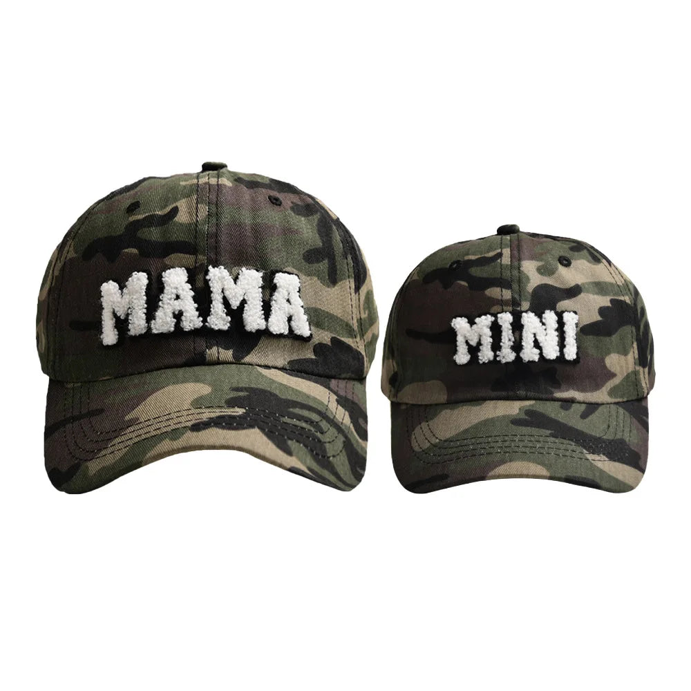 Mama Mini Women Children Kids Cap Sets