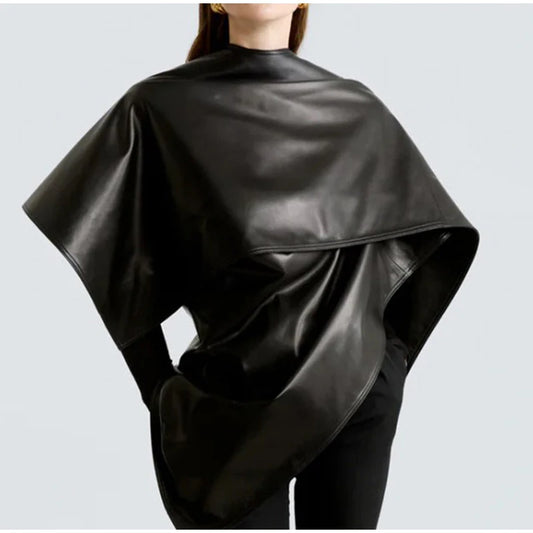 Black Leather Cape