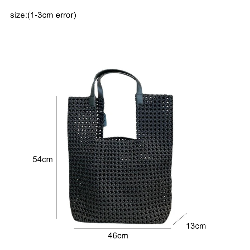 Leather Woven Shoulder Bag