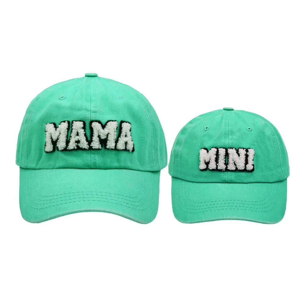 Mama Mini Women Children Kids Cap Sets