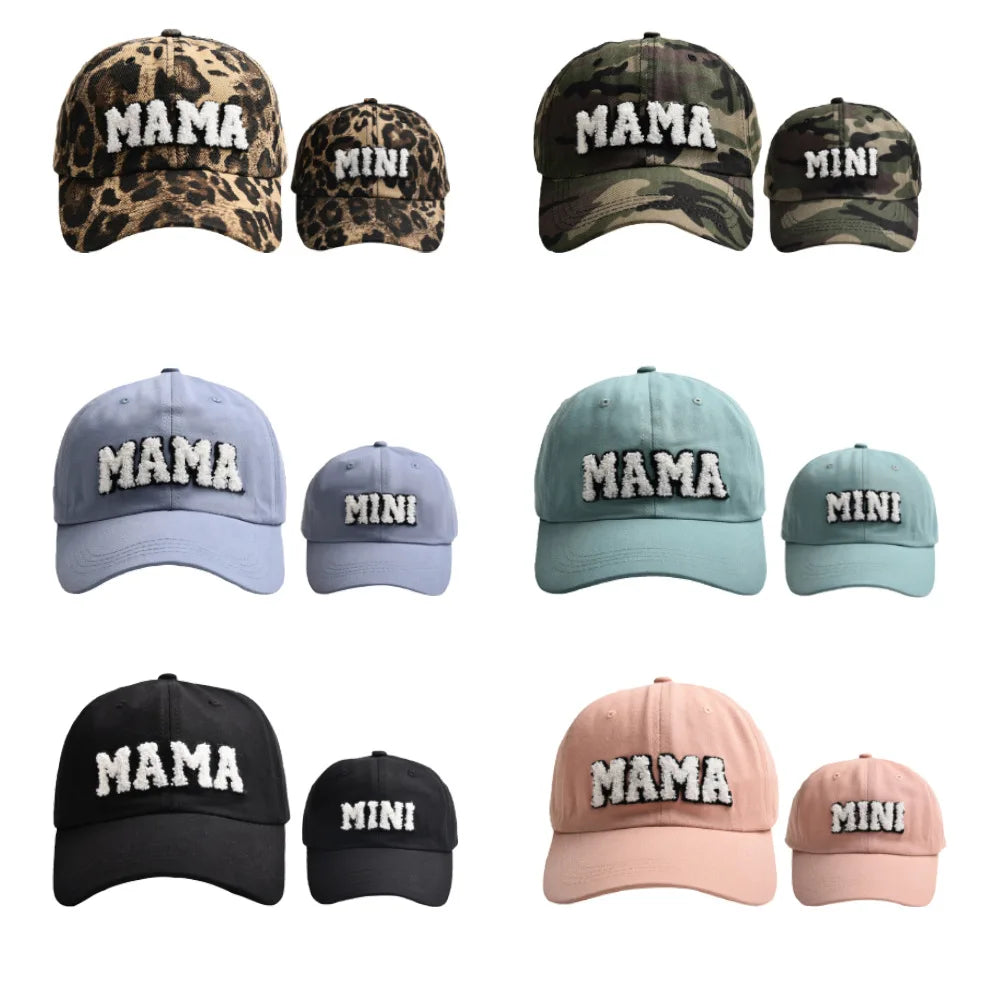 Mama Mini Women Children Kids Cap Sets